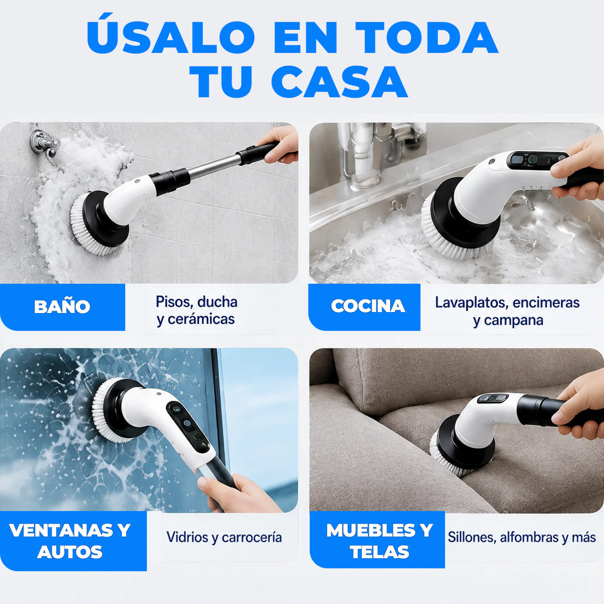 Cepillo Eléctrico Recargable